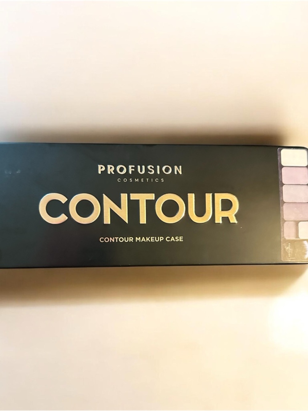 Profusion Cosmetics Contour Makeup Case - Black with Gold Lettering  sealed